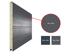 Новый цвет сэндвич-панелей для секционных ворот